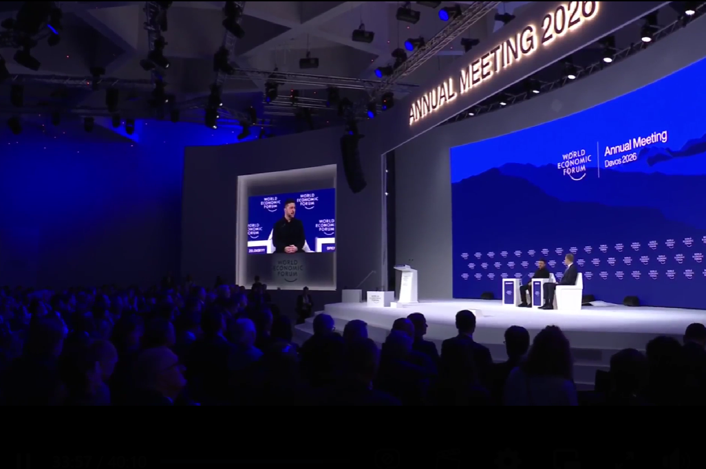 Зеленський у Давосі: Мадуро – затриманий і постав перед судом, а Путін – ні